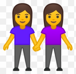 Two Women Holding Hands Emoji Meaning - Couple Holding Hands Emoji,Friendship Emoji