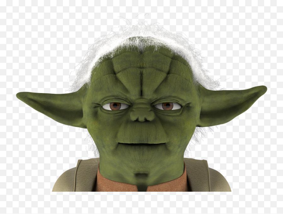 Yoda Rendering Low Poly Jedi Character - Others Png Download Jedi Emoji,Star Wars Emoji Yoda