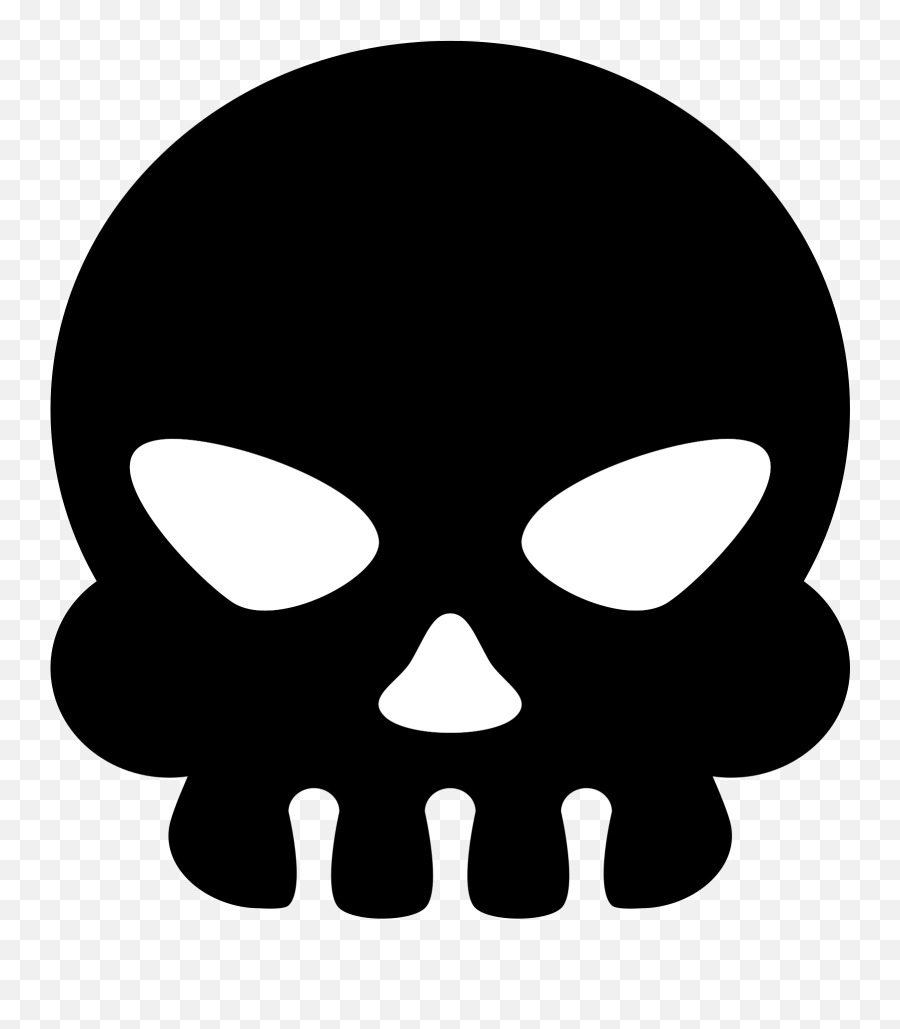 Fileemojione Bw 1f480 - Inversosvg Wikimedia Commons Emojiskull Transparent Background,Skull And Bones Emoji