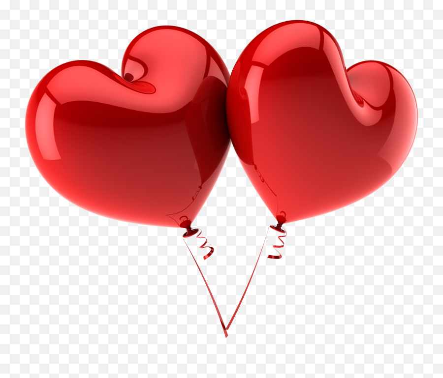 Dashing Heart Balloons Png - Heart Shaped Balloons Png Emoji,Emoji Heart Balloons