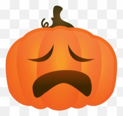 Crying Halloween Pumpkin - Transparent Png U0026 Svg Vector File Laughing Halloween Pumpkin Emoji,Pumpkin Pie Emoji