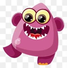 Image Transparent Cartoon Virus Purple Fangs - Mouth Transparent Bacteria Cartoon Png Emoji,Fang Emoji