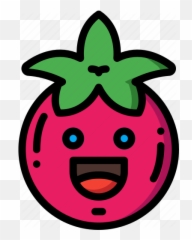 Fruit Happy Salad Smiley Tomato - Dot Emoji,Tomato Head Emoticon