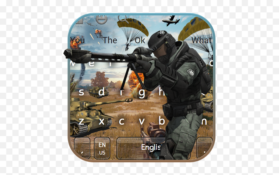 Brave Soldier Keyboard Theme - Military Uniform Emoji,Sniper Emoji