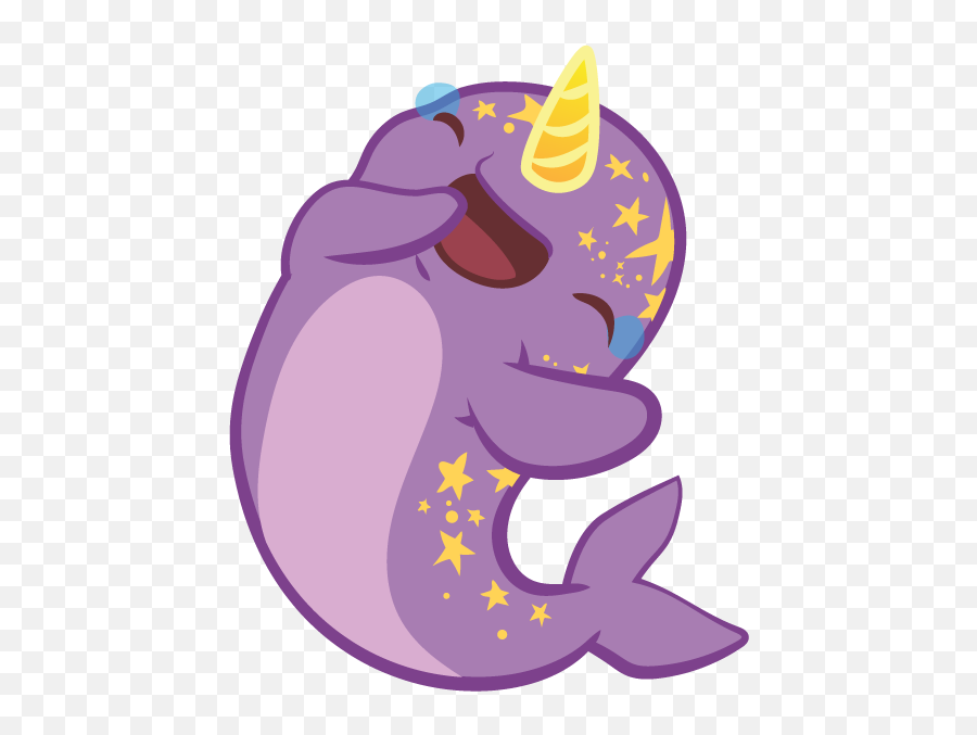 Inki - Drop Starwhal Stickers By Michelle Rodriguez Unicorn Emoji,Narwal Emoji