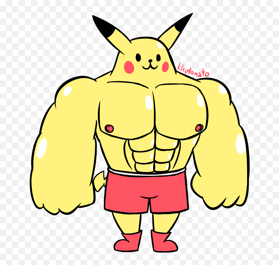 Just A Quick Ripped Pikachu Drawing To Prove That Im - Ripped Pikachu Emoji,Emotions Chibi Easy