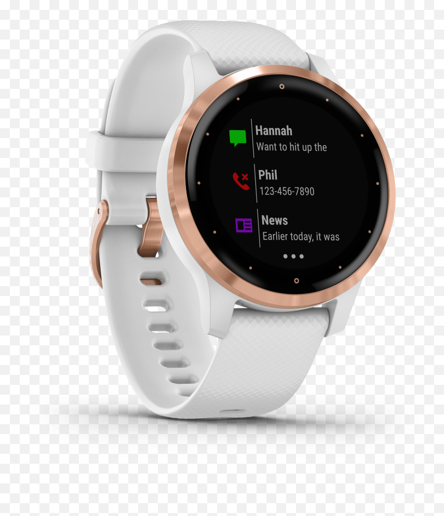 Garmin Vivoactive 4s - Garmin Smart Watch Emoji,Emotion Gray Silicone Smartwatch