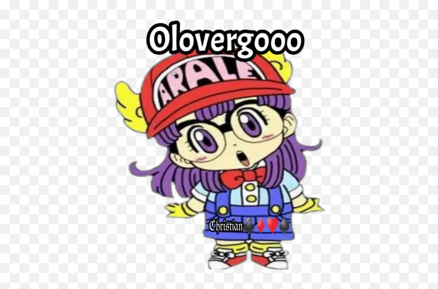 Arale Stickers For Whatsapp - Fictional Character Emoji,Christian Songs In Emojis
