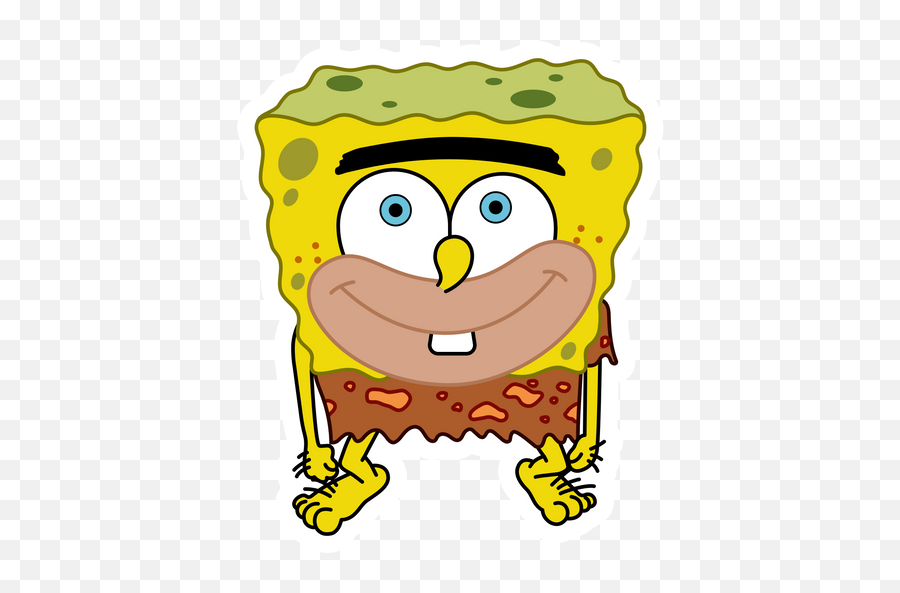 Spongebob Stickers - Baby Spongebob With One Tooth Emoji,Starstuck Emoticon