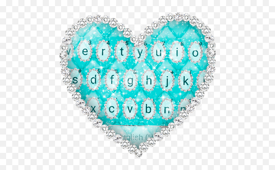 Download Tiffanie Blue Diamond Keyboard Theme On Pc U0026 Mac - Girly Emoji,Bunny Girl Phone Emoticon