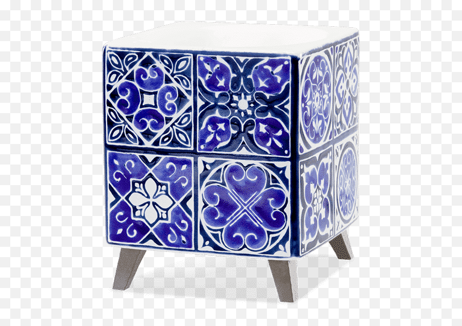 Indigo Tile Full Size Scentsy Warmer - Scentsy Indigo Tile Warmer Emoji,Emotion Ceramics Pecan Tile For Sale