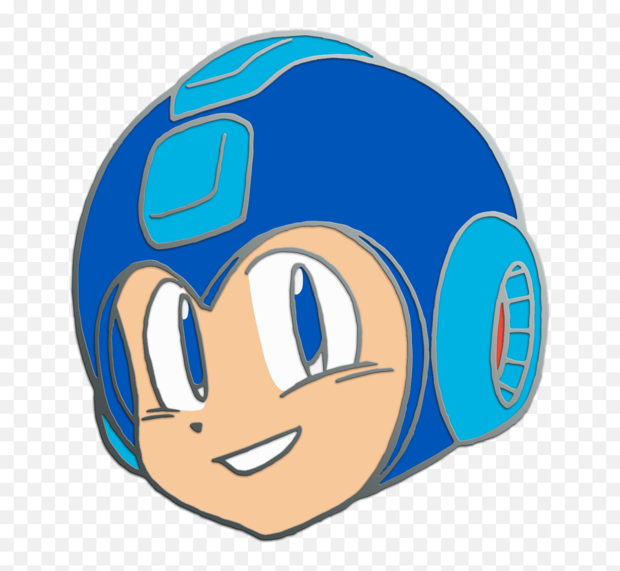 Mega Man Head Pin - Fictional Character Emoji,Fullmetal Alchemist Emoticon