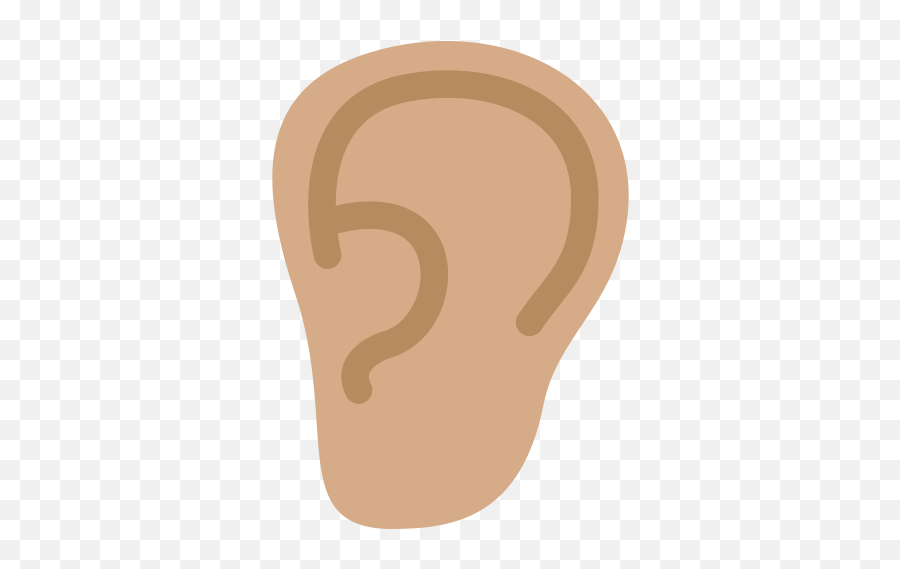 Ear Emoji With Medium Skin Tone Meaning With Pictures - Ear Emoji,Cat Ear Emotions