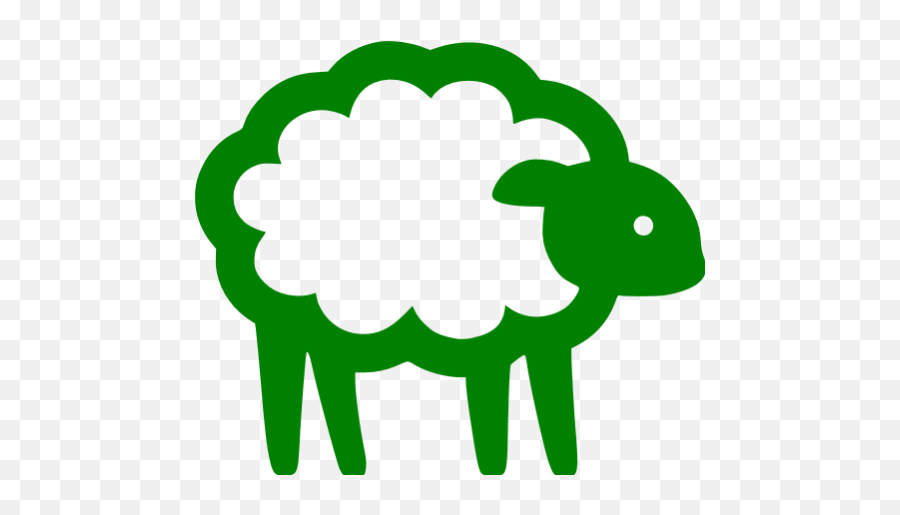 Green Sheep Icon - Green Sheep Png Emoji,Sheep Emoticon