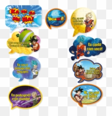 Festas Do Momento - Plaquinhas Para Festa Dragon Ball Emoji,Emoticons Para Plaquinhas Forte