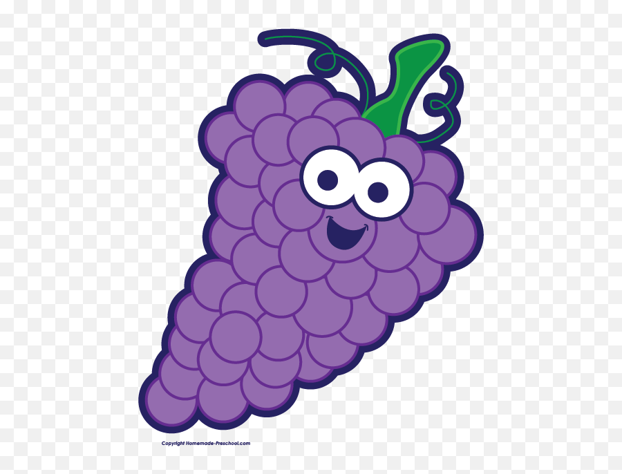 Grapes Free Fruit Clipart - Grapes Cartoon Transparent Png Emoji,Grape Emoji