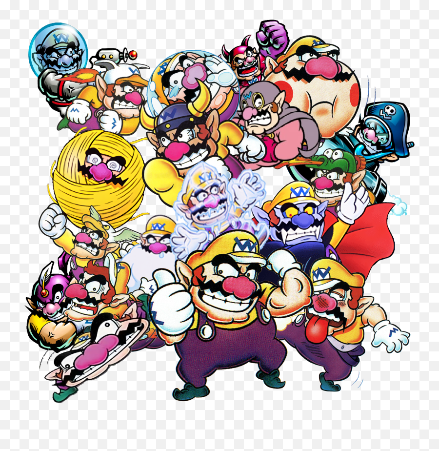 Warios Power - Tiny Wario Emoji,Wario Flexing Emoticon