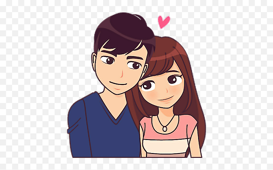 Happy Couple Png - Couple Love Story Source New Love Cartoon Love Sticker Png Emoji,Real Life Emojis] Cou[ple