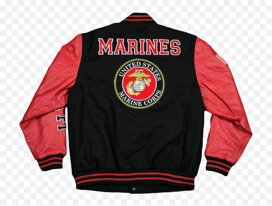 Postal Worker Us Flag Varsity Jacket Letterman Sweatshirt - Us Marines Jacket Emoji,Pom Pom Emoji Iphone