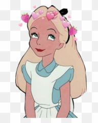 Alice Sticker - Happy Emoji,Alice In Wonderland Emojis