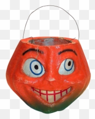Vintage Paper Mache Pumpkin With Paper Face - Found At Www Emoji,Directions To Make Paper Mache Emoji