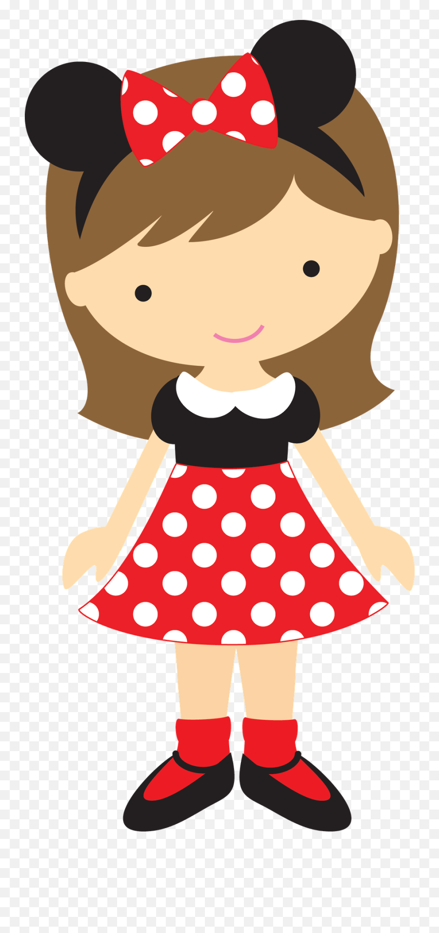Personagens - Minus Kids Clipart Cute Clipart Disney Clipart Minnie Mouse Girl Clipart Emoji,Stank Face Emoji