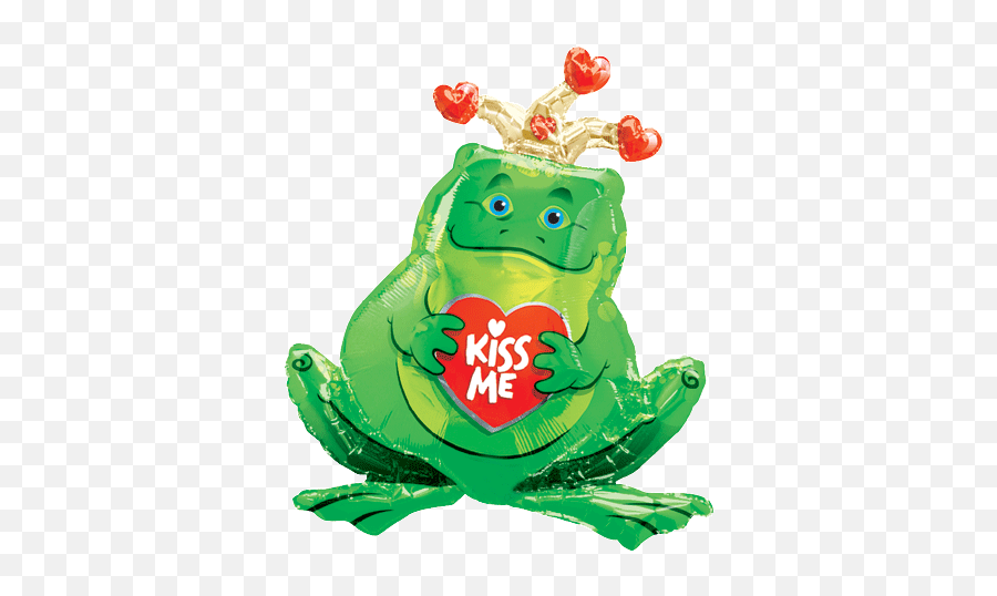 29 Large Frog Prince Kiss Me Super Shape - Balloon Emoji,Enlarged Emojis Unicorn