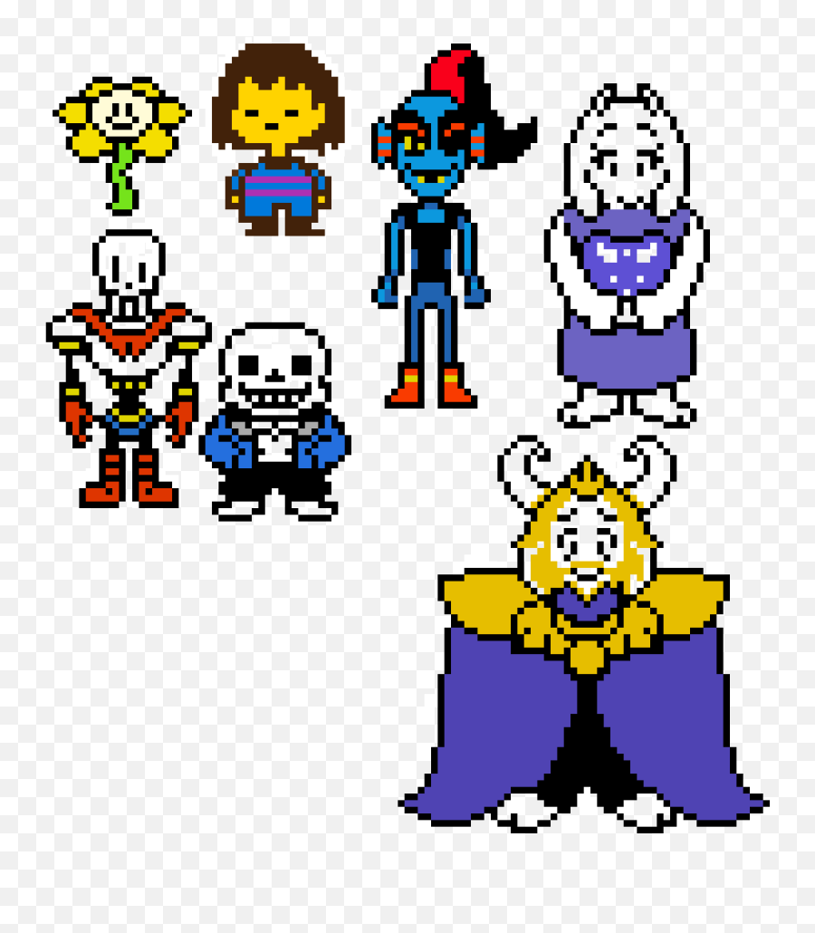 Pixel Art Gallery Emoji,Undertale Flowey Cute Emoji