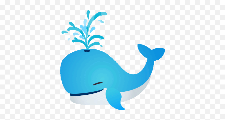 Spouting Whale Joypixels Gif - Blue Whale Clipart Gif Emoji,Spouting Whale Emoji