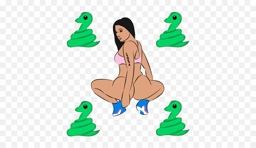 Giphy - Nicki Minaj Transparent Emoji,Nicki Minaj Emoji