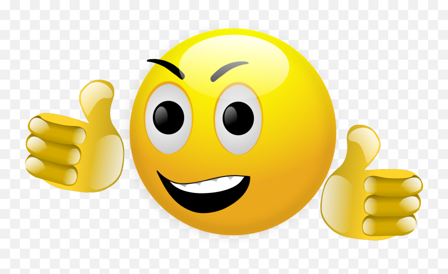 Thumbs Up Smiley - Moving Smiley Emoji,Goblet Emoji
