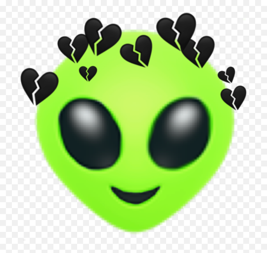 Green Emoji Sticker - Dot,Alien Emoji Stickers