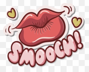 Cartoon Lips Png - Big Red Lips Kiss Emoji,Biting Lip Emoji