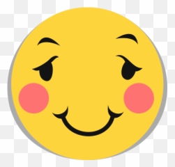 Yüzü Kzarm Utangaç Emoji - Wide Grin,Emoji Resimleri
