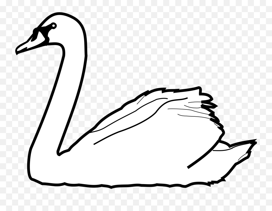 Swans Drawing At Getdrawings - Goose Clipart Bblack And White Emoji,Is There A Swan Emoji