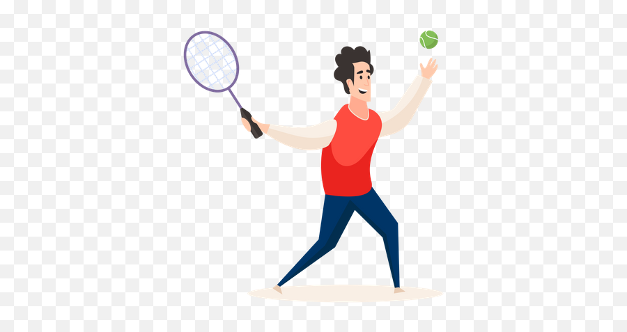 Woman Tennis Player Illustration - Vector Emoji,Table Tennis Emotions