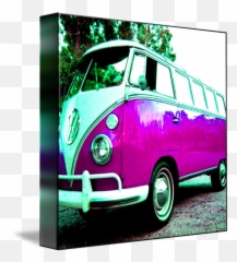 Purple Vw Bus - Magenta Vw Bus Emoji,Vw Hippie Emoji