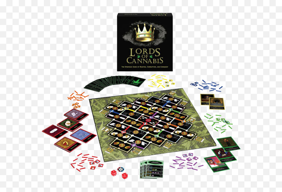 Lords Of Cannabis Board Game - Giochi Da Tavolo Weed Emoji,Emoji For Marijuana Joint