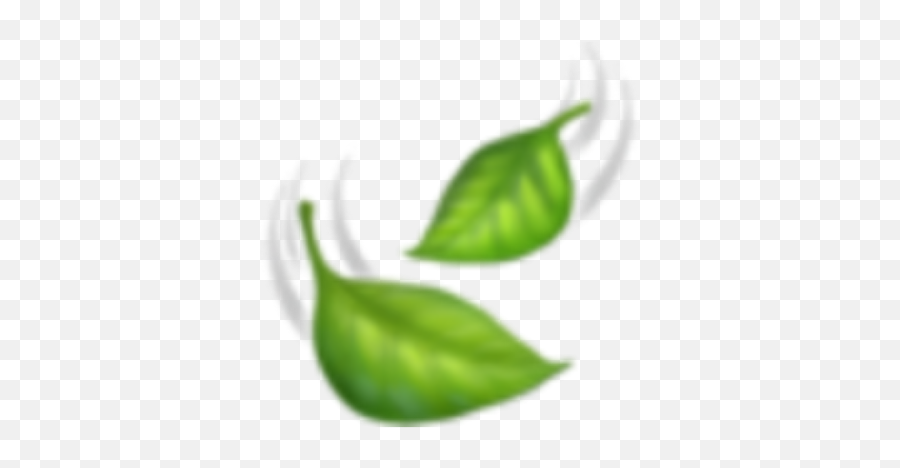 Leaves Falling Green Emoji Sticker - Vertical,Falling Emoji