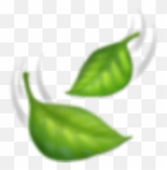 Leaves Falling Green Emoji Sticker - Vertical,Falling Emoji