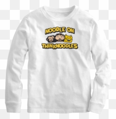 Noodle On Emoji Long Sleeve Tee Shirt - Long Sleeve,Shirt Emoji