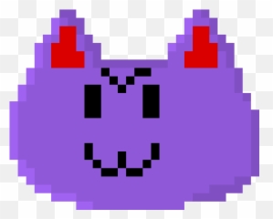 Purple Cat Yes - X Pixel Art Maker Pixel Tomato Emoji,Emoticon For Yes