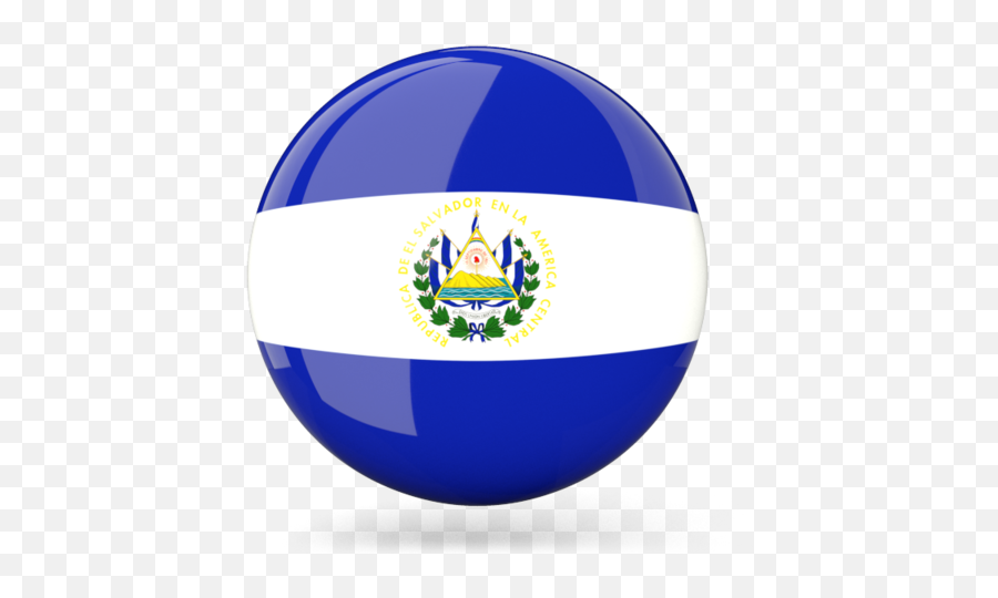 Banderas De Latinoamerica Png - El Salvador Flag Round Png Emoji,Emoji Bandera Espa?a