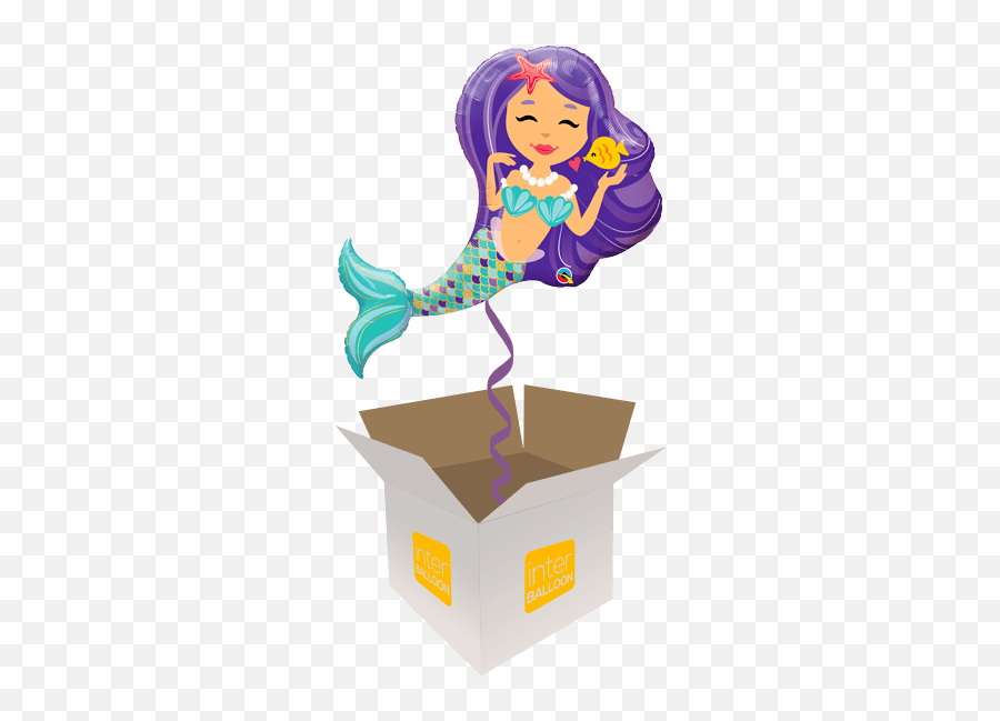 Childrenu0027s Helium Balloons Delivered In The Uk By Interballoon - Mermaid Balloons Emoji,Emoji Mermaid Pillow