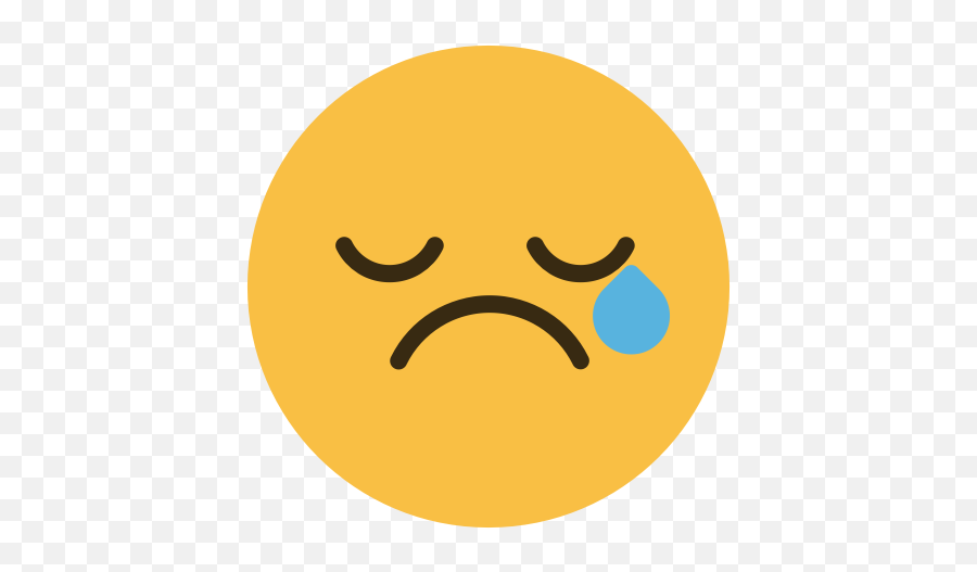 Cry Emoji Emotion Face Feeling Sad - Happy,Grief Emoji