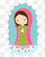 Ilustraciones Dibujos Dibujo Tiernos - Virgen De Guadalupe Cartoon Emoji,Emoticon Futbolero