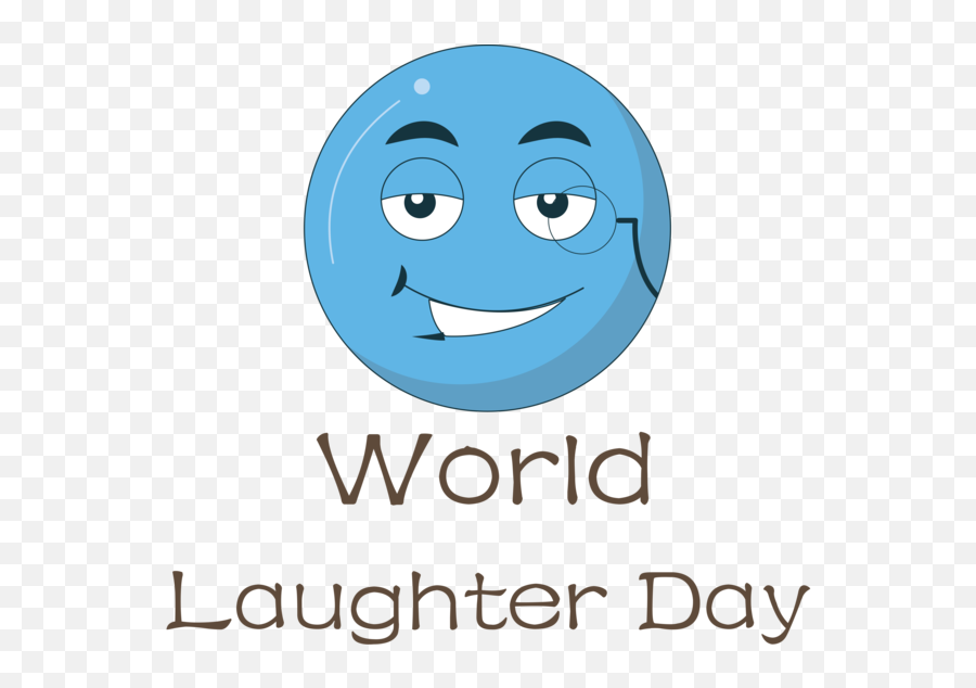 World Laughter Day Smiley Cartoon Logo - Happy Emoji,Samta Mooning Emoticon