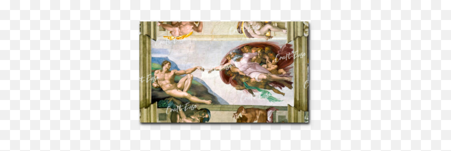 Michelangelo Paint By Numbers - The Creation Of Adam Emoji,Renaissance Artwork Showing Emotion