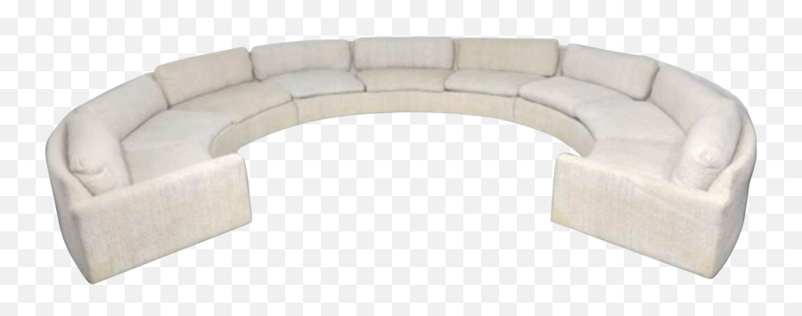 Luxury Huge Circular Sectional Sofa - Luxury Couch Transparent Png Emoji,Walnut Emoji