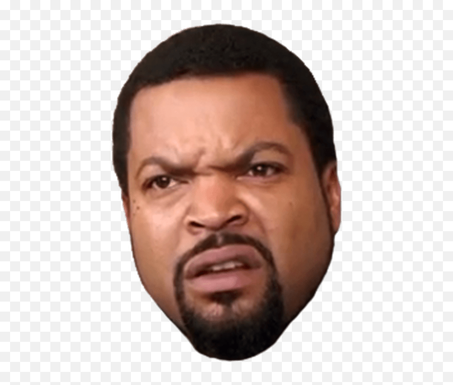 Download Ice Cube Face Png - Transparent Ice Cube Rapper Png Emoji,Facebook Emoticons Ice Cube